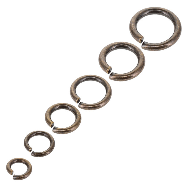 B93 Antique Brass, Jump Ring, Solid Brass-LL