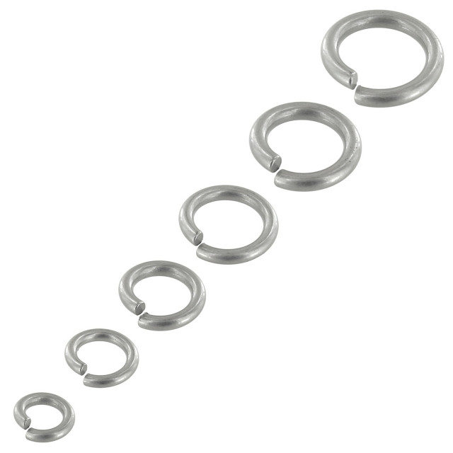 B93 Nickel Matte, Jump Ring, Solid Brass-LL