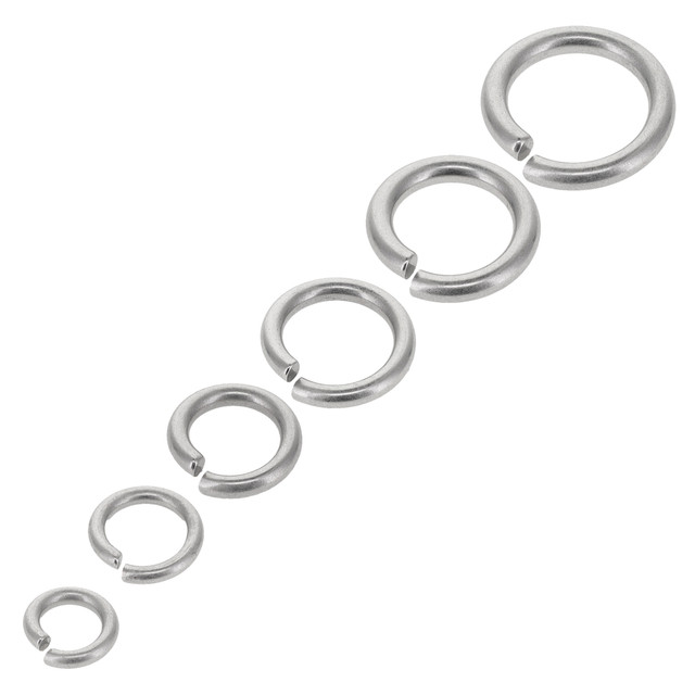 B93 Nickel Matte, Jump Ring, Solid Brass-LL