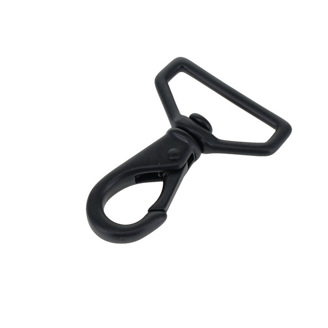 230 PVD Black Matte, Swivel Lever Snap, Solid Brass-LL