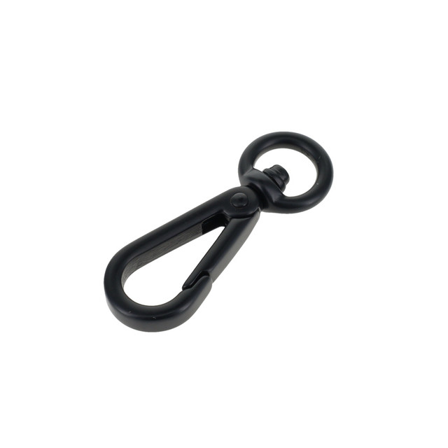 4000N 3/8" PVD Black Matte, Swivel Lever Snap, Solid Brass
