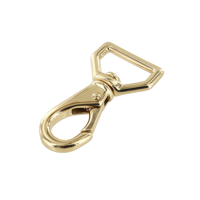 230 3/4" Gold Plate, Swivel Lever Snap, Solid Brass-LL