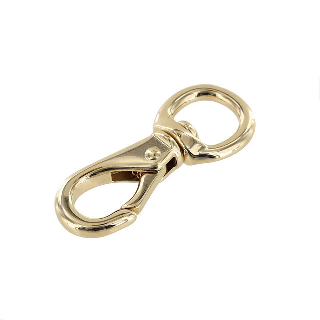231 1/2" Gold Plate, Swivel Lever Snap, Solid Brass-LL