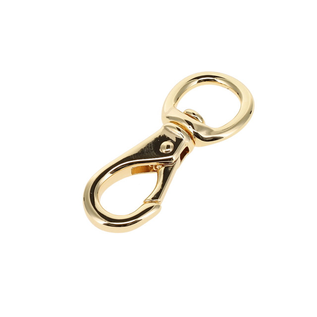 231 1/2" Gold Plate, Swivel Lever Snap, Solid Brass-LL