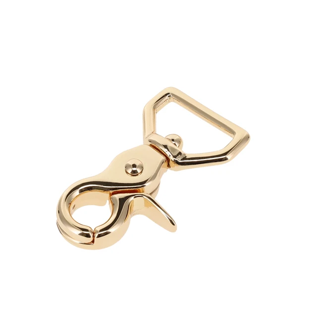 3008A 3/4" Gold Plate, Mini Swivel Trigger Snap, Solid Brass-LL