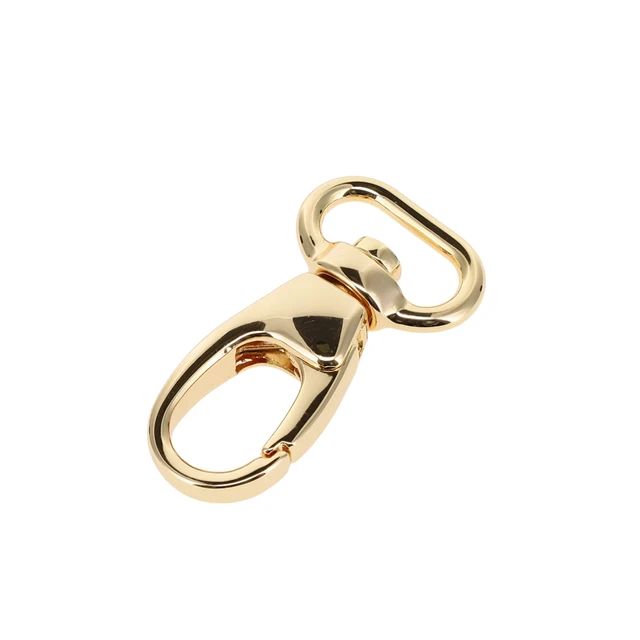 B6915 5/8" Gold Plate, Swivel Lever Snap, Solid Zinc