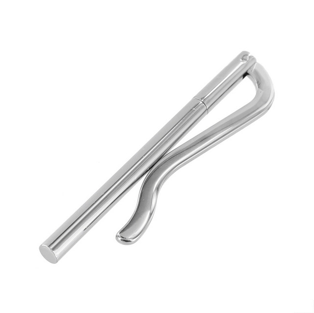 B8913 Nickel Plate, Spring Bar Money Clip, Solid Brass-LL