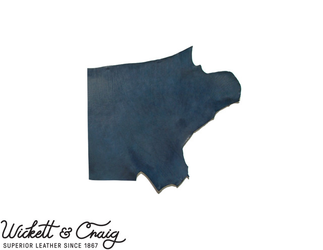 Wickett & Craig English Bridle Leather, Shoulder, Navy