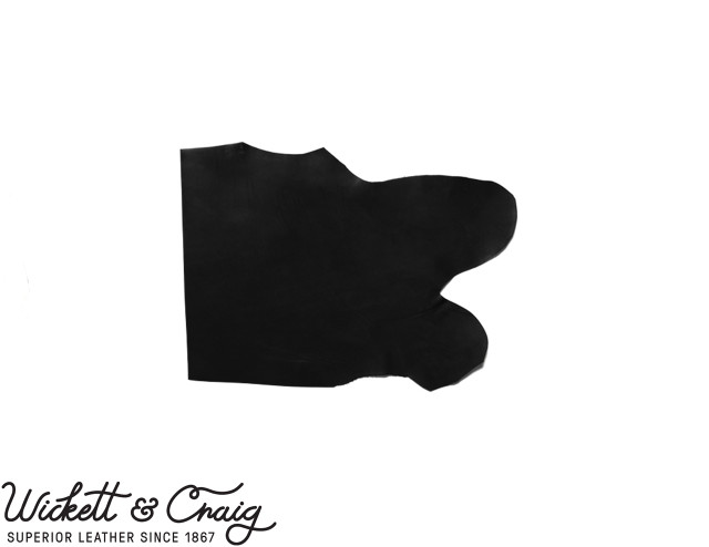 Wickett & Craig Traditional Harness Leather Shoulders, Black, 9-11oz, Multiple Sizes