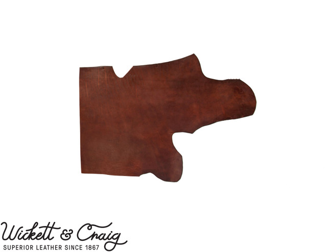 Wickett & Craig Traditional Harness Leather Shoulders, Medium Brown, 9-11oz, Multiple Sizes