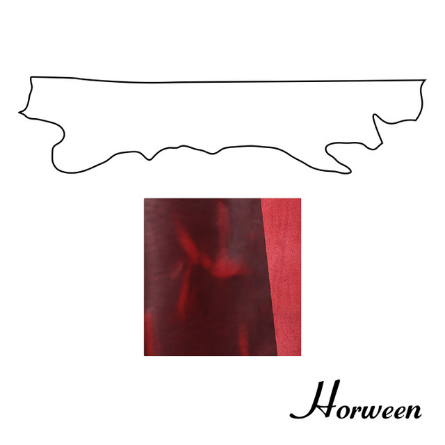 Horween Cavalier Leather Belly, London Bus, Multiple Weights