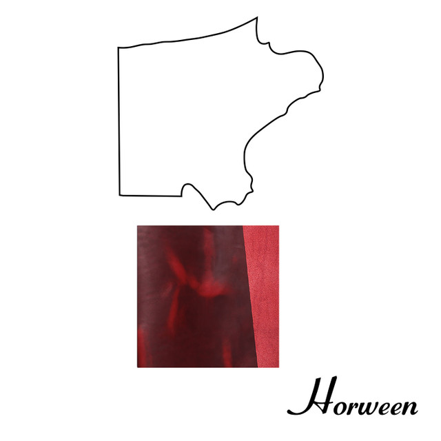 Horween Cavalier Leather Shoulder, London Bus, Multiple Weights