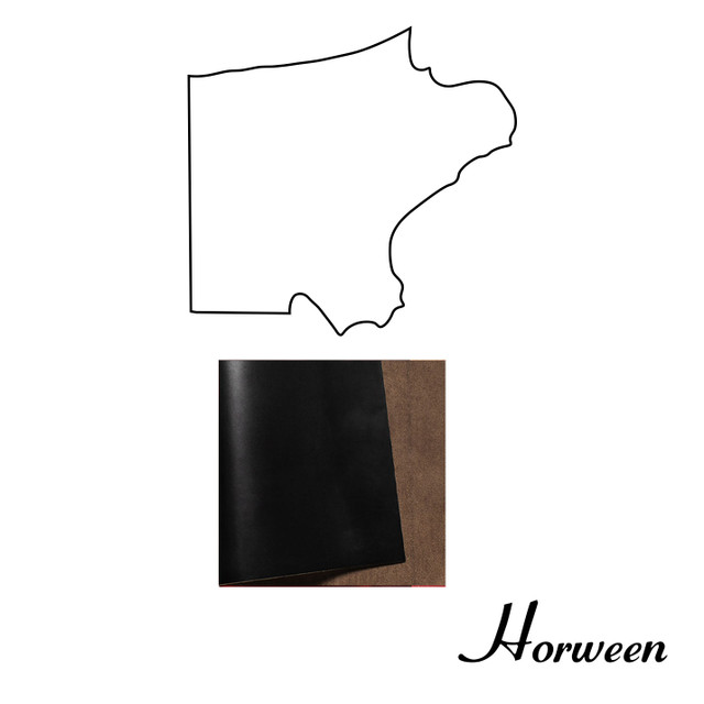 Horween Chromexcel Leather Shoulder, Black, Multiple Weights