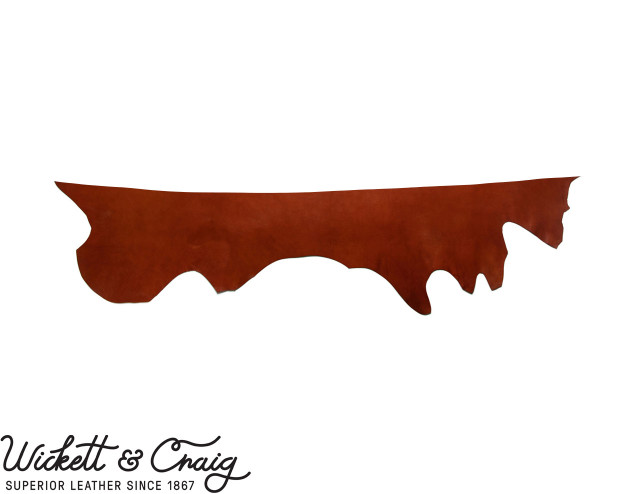 Wickett & Craig English Bridle Leather, Belly, Chestnut