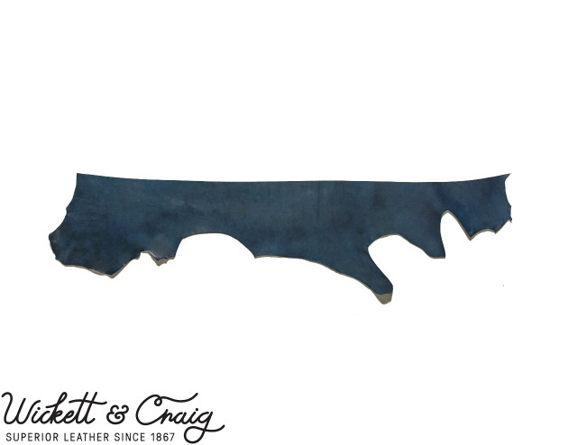 Wickett & Craig English Bridle Leather, Belly, Navy