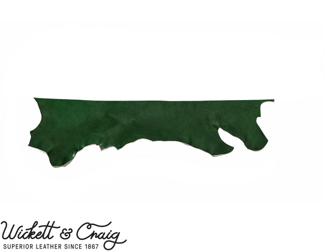 Wickett & Craig English Bridle Leather, Belly, Zucchini