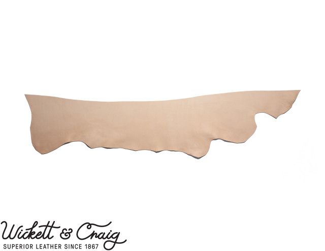 Wickett & Craig 'American Vachetta' Leather, Belly, Natural