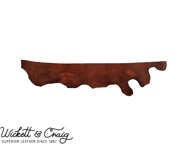 Wickett & Craig Traditional Harness Leather, Belly, Medium Brown