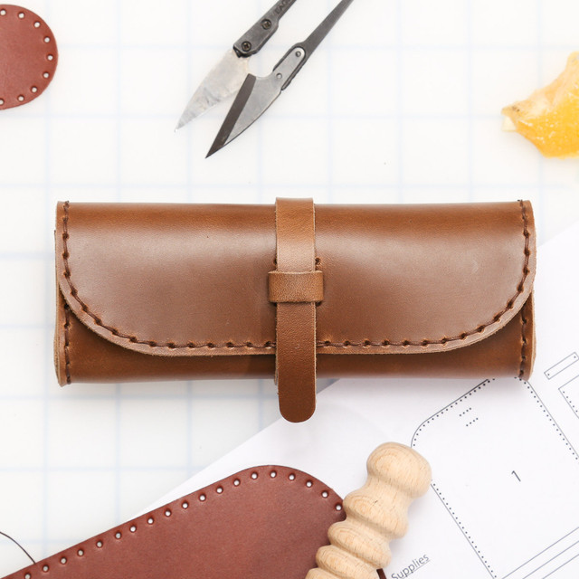 DIY Glasses Case Leather Kit