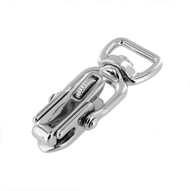 B9570 3/4" Nickel Plate, Swivel Snap w/ Locking Jaw, Solid Brass-LL