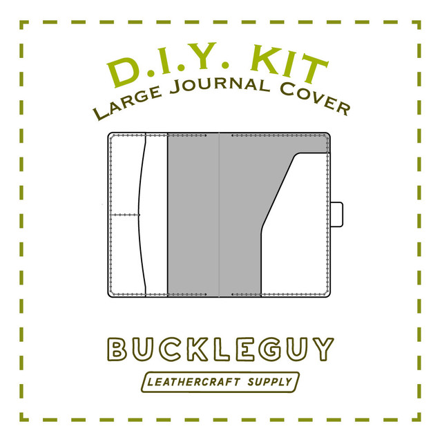 Large Journal Cover Leather Pattern, PDF Template