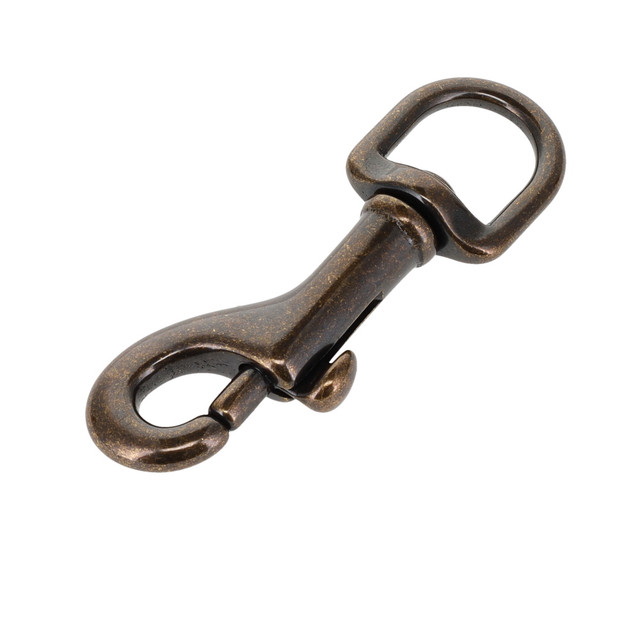 3001A 1/2"  Antique Brass, Swivel Bolt Snap, Solid Brass-LL