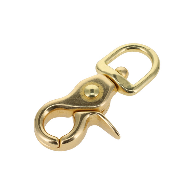 3002A 1/2" Natural Brass, Swivel Trigger Snap, Solid Brass-LL