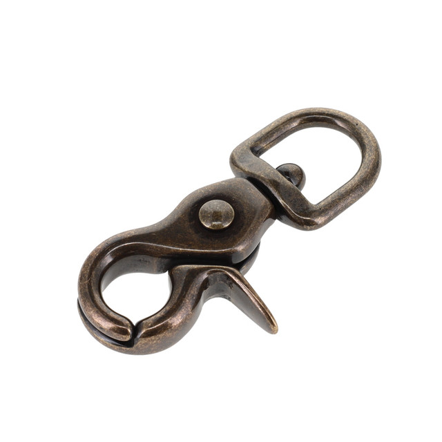3002A 1/2" Antique Brass, Swivel Trigger Snap, Solid Brass-LL