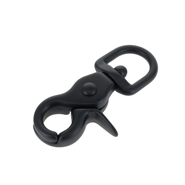 3002A 1/2" PVD Black Matte, Swivel Trigger Snap, Solid Brass-LL