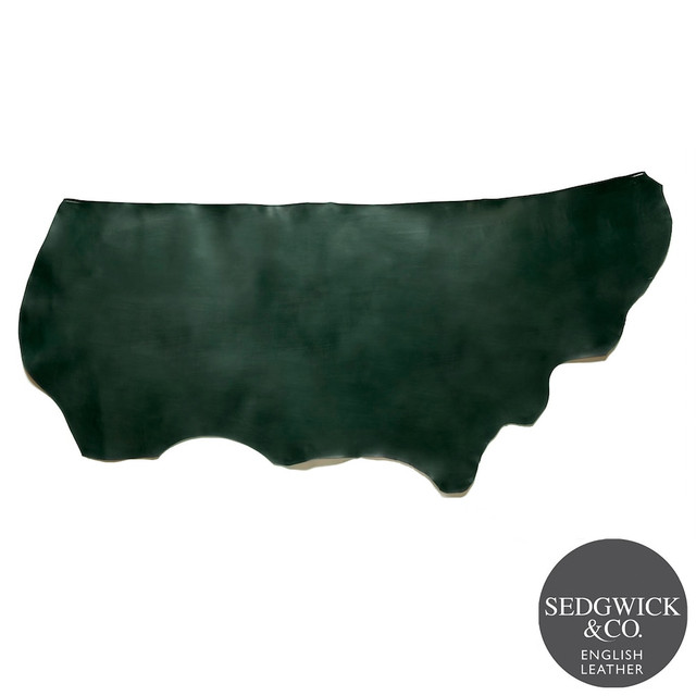 Sedgwick English Bridle Leather, Side, Green