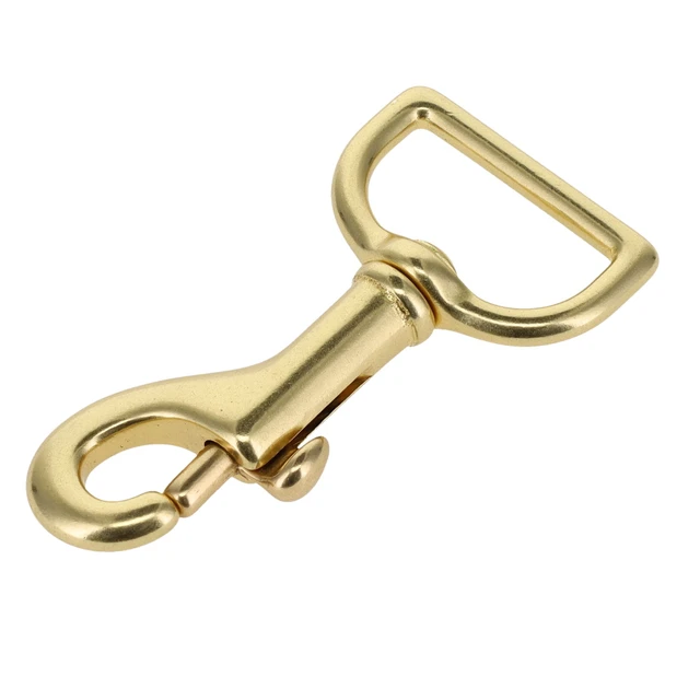 3010 Natural Brass, Swivel Bolt Snap, Solid Brass