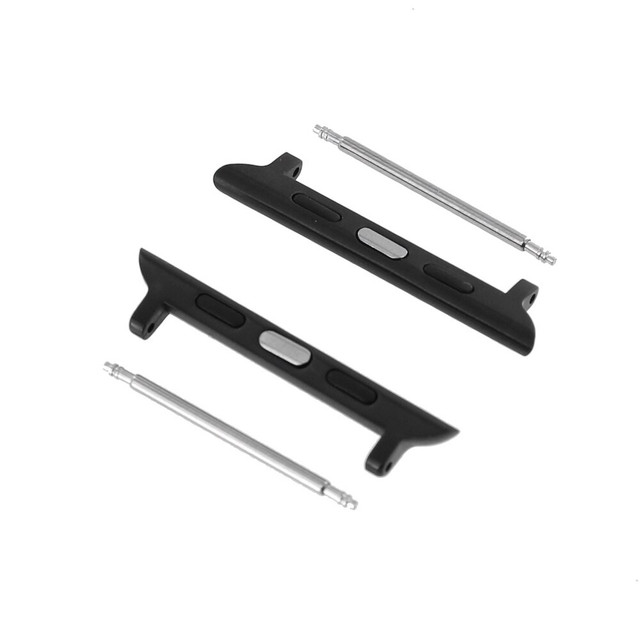 Apple Watch Pin Adapter, PVD Black (2 pc set)