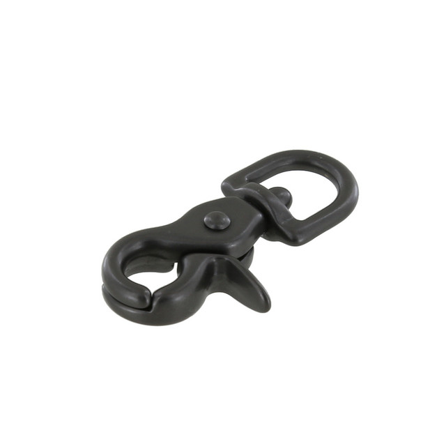 3008A 7/16" Gun Metal, Mini Swivel Trigger Snap, Solid Brass-LL