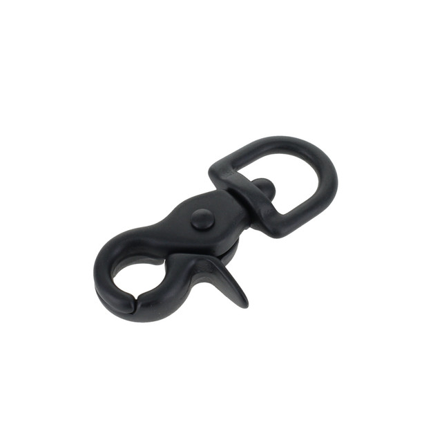 3008A 7/16" PVD Black Matte, Mini Swivel Trigger Snap, Solid Brass-LL