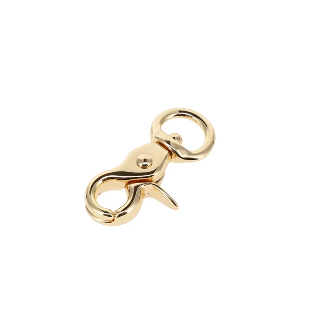 3012A 3/8" Gold Plate, Extra Mini Swivel Trigger Snap, Solid Brass-LL