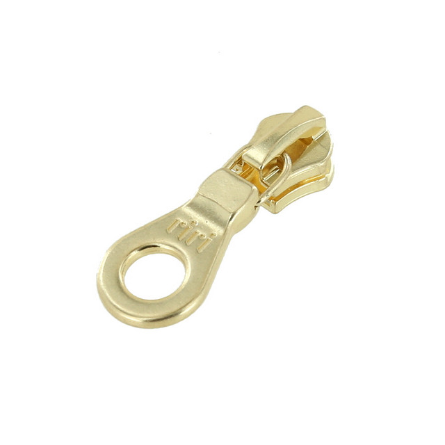 Riri KTA Zipper Pull, Brass Plate, Multiple Sizes