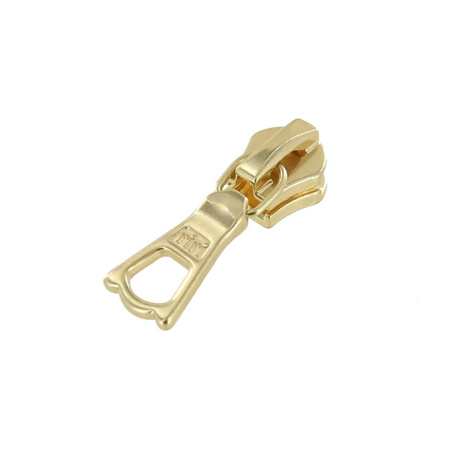 Riri Flach Zipper Pull, Brass Plate, Multiple Sizes