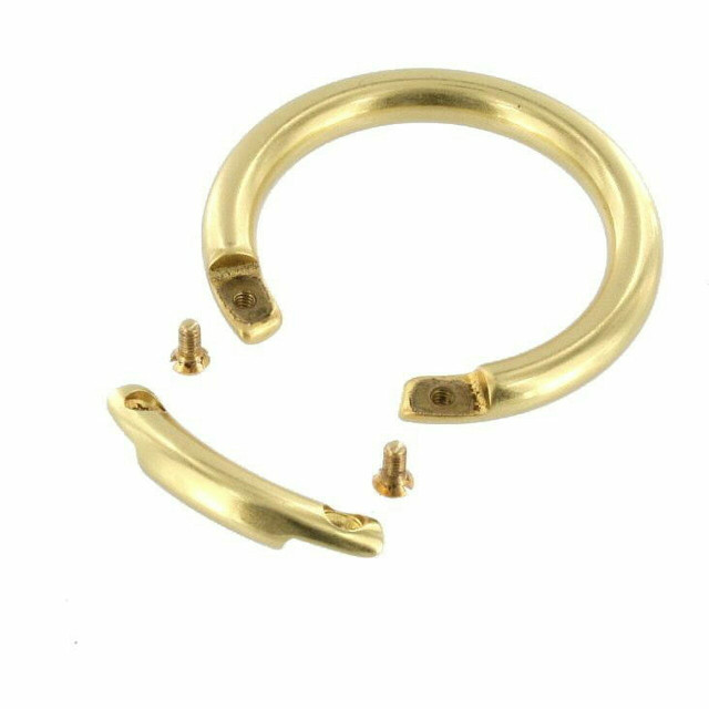 ORS Natural Brass, O-Ring, Opens with Screws, Solid Brass-LL, Multiple Sizes