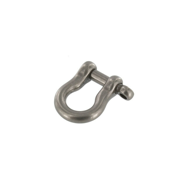 B7485 Nickel Matte, Shackle w/ Screw Pin, Solid Brass-LL, Multiple Sizes