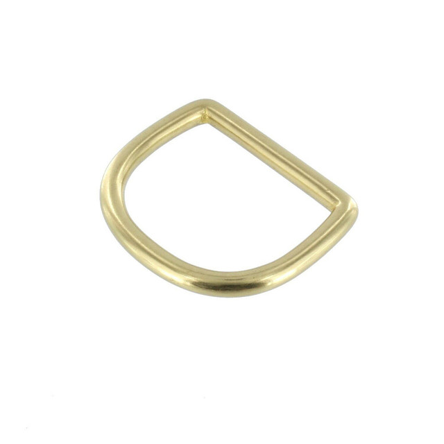 DR0 Natural Brass, D-Ring, Solid Brass-LL, Multiple Sizes