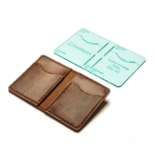 4-Pocket Vertical Wallet, Acrylic Template
