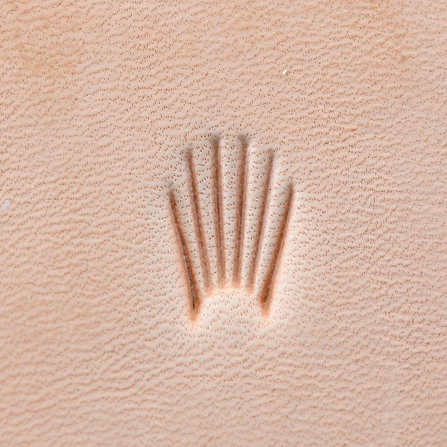 Leather Stamping Tool, Camouflage, Fan Tall