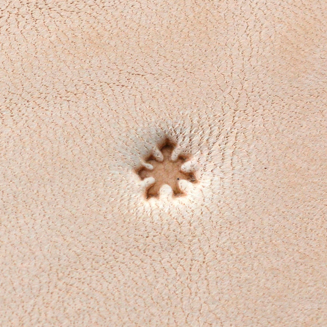 Leather Stamping Tool, Figure Carving, Leaf #1