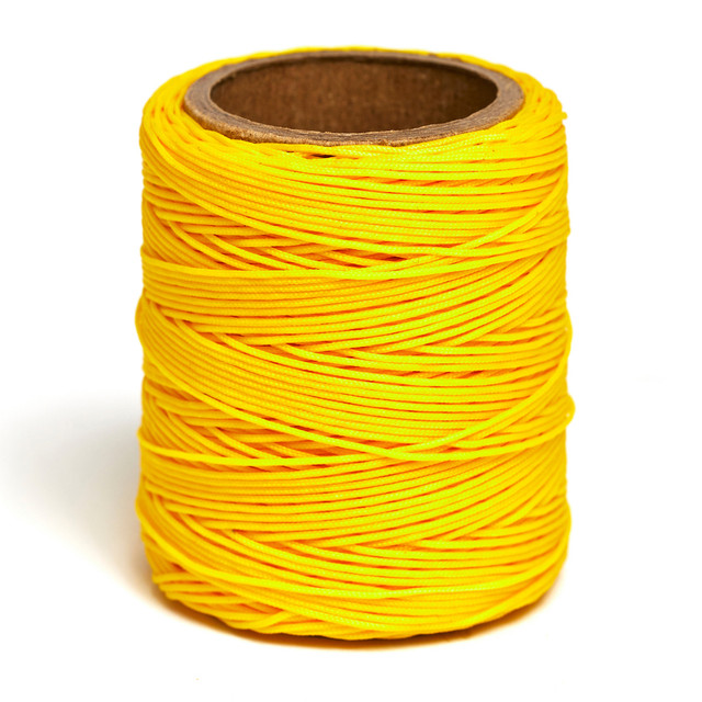 Maine Thread, Braided Waxed Cord, 70 yard spool, Canary