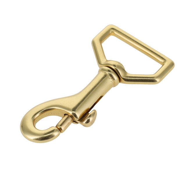 3001A Natural Brass, Swivel Bolt Snap, Solid Brass-LL, Multiple Sizes