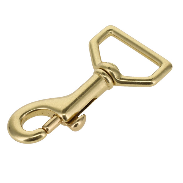 3001A Natural Brass, Swivel Bolt Snap, Solid Brass-LL