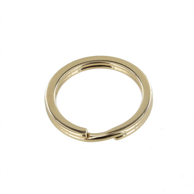 B2020 Gold Plate, Key Ring, Solid Iron, Multiple Sizes