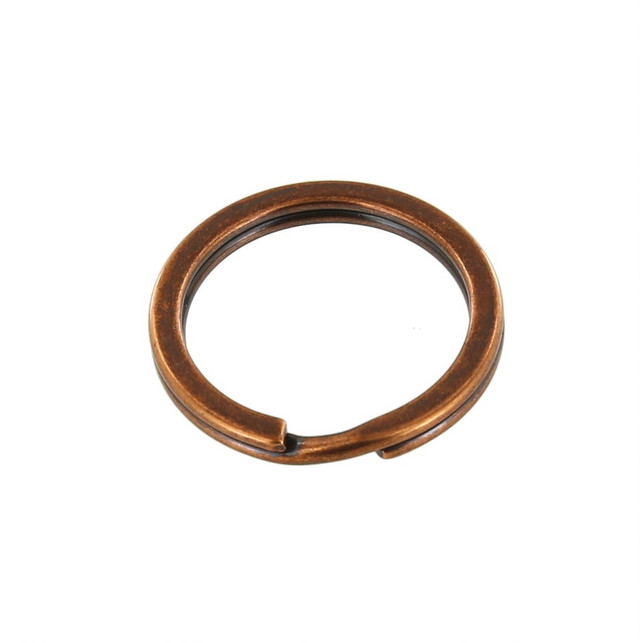 B2020 Antique Copper, Key Ring, Solid Iron, Multiple Sizes