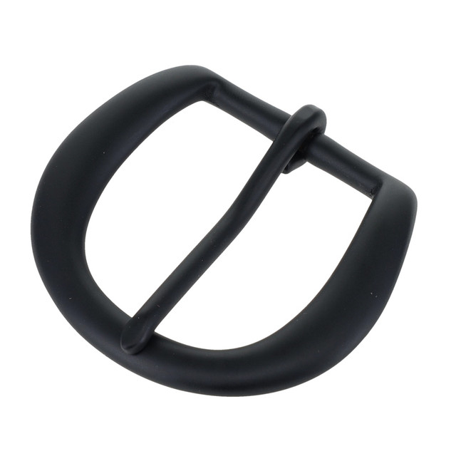 No. 5 PVD Black Matte, Heel Bar Buckle, Solid Brass-LL, Multiple Sizes
