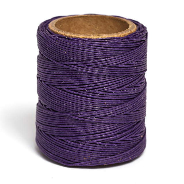 Maine Thread, Braided Waxed Cord, 70 yard spool, Purple